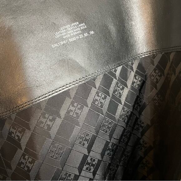 Tory Burch Everly Knee High Leather Riding Boots Tall Black Equestrian Women’s 7 - Picture 12 of 13